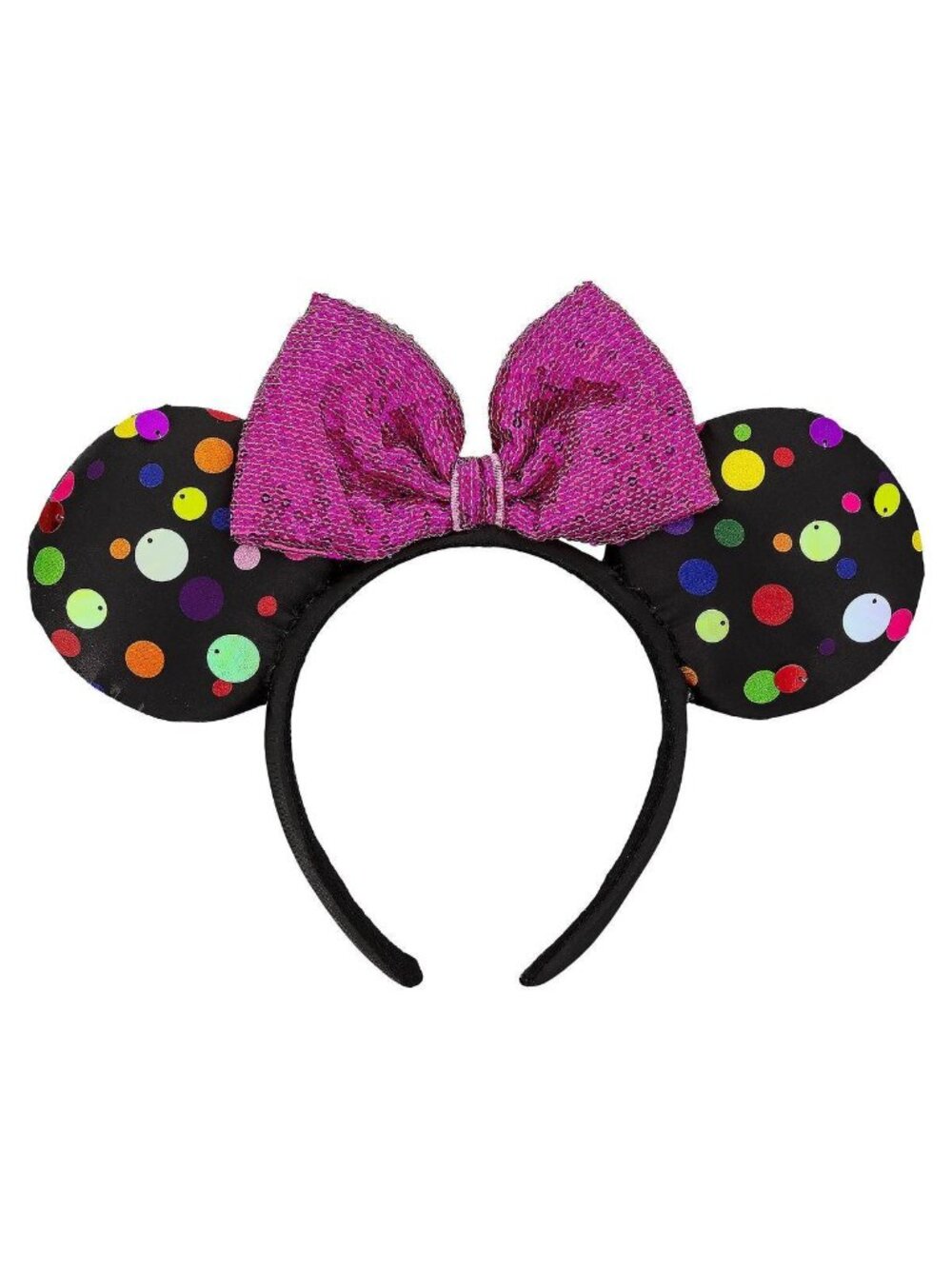 Disney Parks Minnie Mouse Multi Color Polka Dot Ears Headband